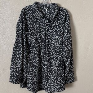 Maurice’s Wilder Fleece Shacket Plus Size 2X Gray